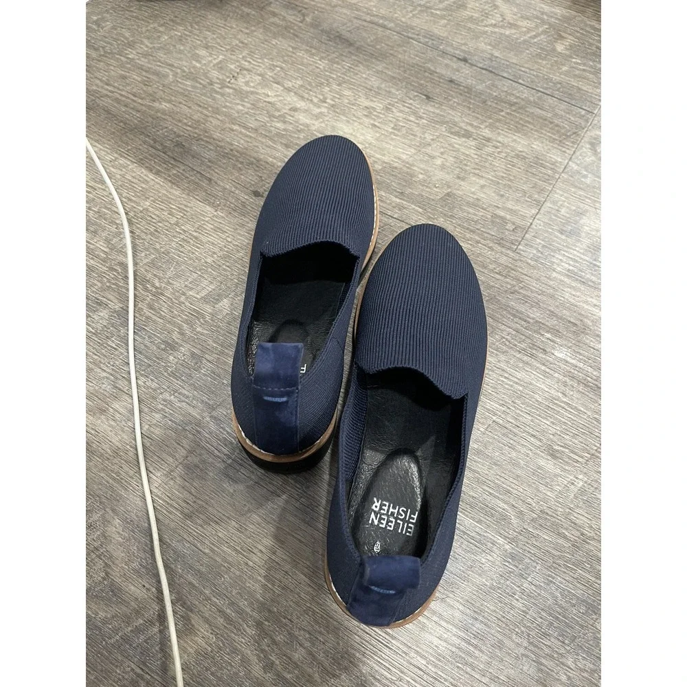 eileen fisher stretch‎ Slip On Shoes Size 5 Lindy. Lightweight minimalistic Navy